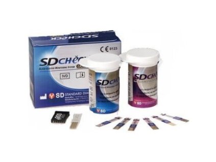 Pruzky do glukometru SD Check Gold Test strips