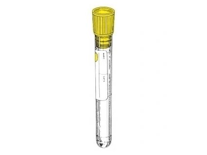 76 skumavka 5 ml o 12 x 86 mm s citratom 0 5 ml na sedimentaciu zlty uzaver