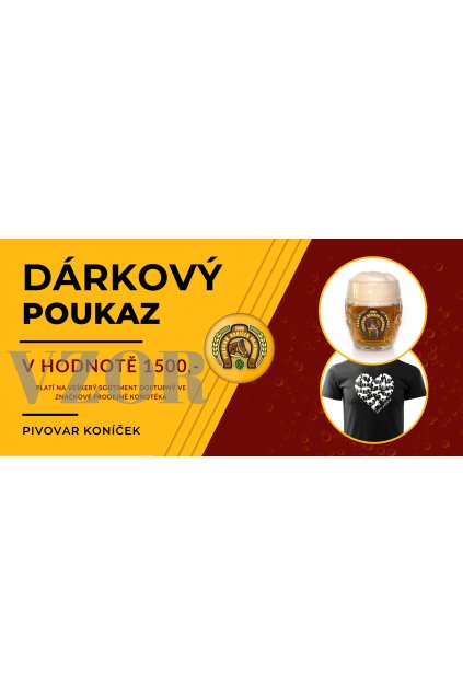 Poukaz "v hodnotě 1500 Kč"