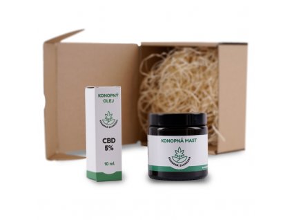 CBD olej 5% a mast side