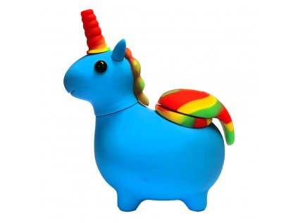 wholesale silicone unicorn pipe blue