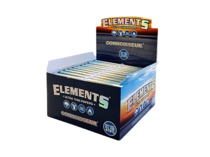 elements connoisseur kingsize slim rolling papers tips 24pcs display 1 900x900
