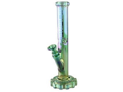 BLAZE Skleněný bong Ice Cylinder, 30 cm zelenomodrá duhová