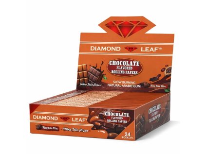 Wholesale Diamond Leaf Chocolate Flavored Rolling Papers 1 1