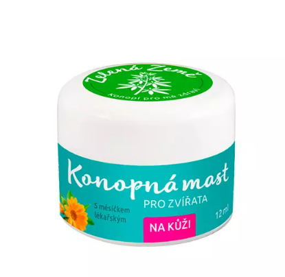 Konopná mast na kůži pro zvířata 12 ml