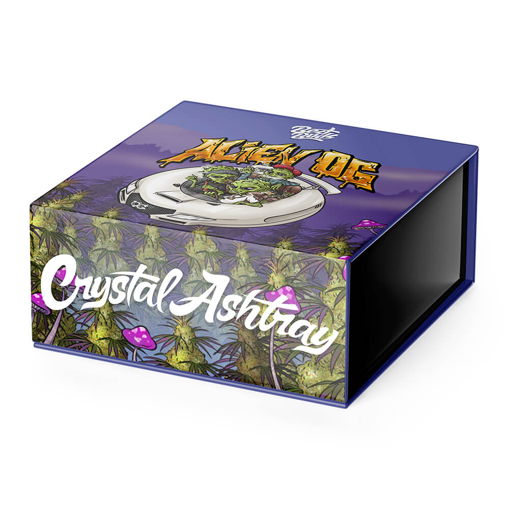 BEST BUDS Popelník ALIEN OG z křišťálového skla