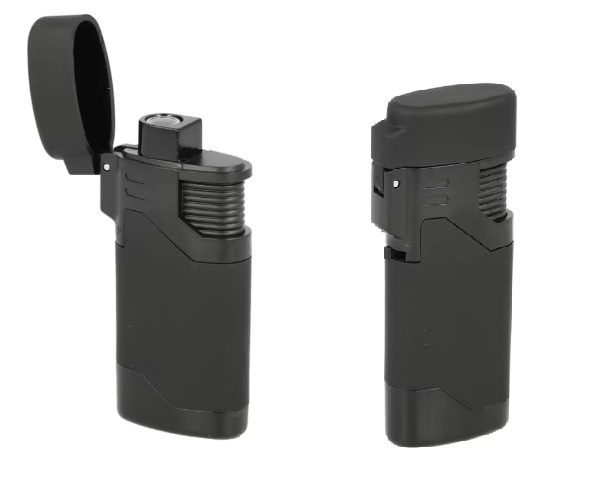 Zapalovač Wildfire Rubber Black s větruodolným plamenem