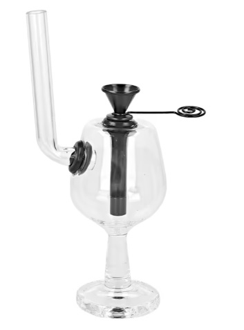 Skleněný mini bong Super Heroes Wine Glass, 10.5 cm