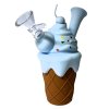 wholesale silicone pipe ice cream blueblue 2