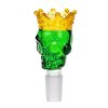 glass bowl skull crown