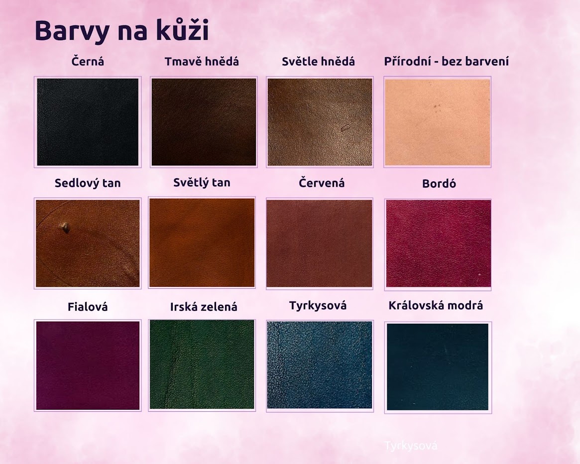 Vzorníky barev a ražených motivů či vzorů