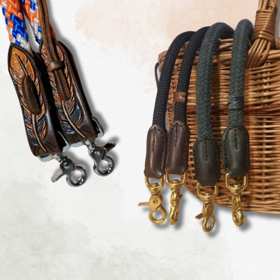 Otěže kožené i provazové