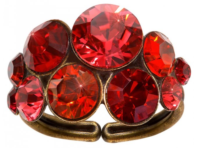 Petit Glamour - červená Prsteny - 5450543054537