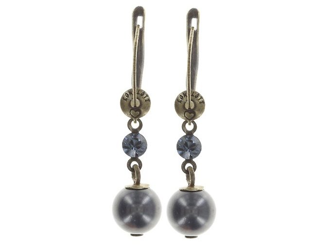 Chameleon - modrá/zelená Náušnice > Francouzské zapínaní - 5450543262246