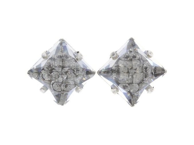 Iceberg De Luxe - bílá Náušnice > Puzety - 5450543244853