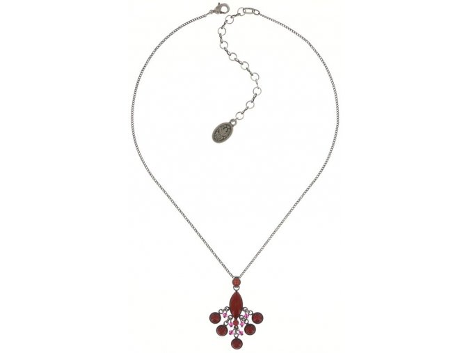 Dangling Navette - červená Náhrdelníky - 5450543278704