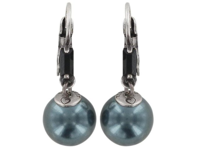 Pearl Shower - černá Náušnice > Klasické	zapínání - 5450543027326