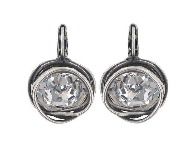 Sparkle Twist - bílá Náušnice > Klasické	zapínání - 5450543086545