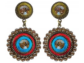 Tribal - multi/více barev Náušnice > Puzety - 5450543033525