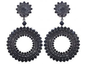Maharani - černá Náušnice > Klipsy - 5450543068114