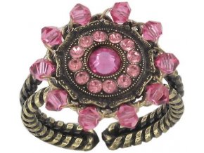 Maharani - růžová Prsteny - 5450543085401