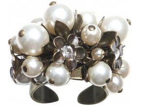 Pearl 'n' Flowers - bílá Prsteny - 5450527781497