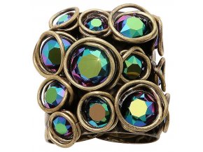 Sparkle Twist - modrá/zelená Prsteny - 5450543334226