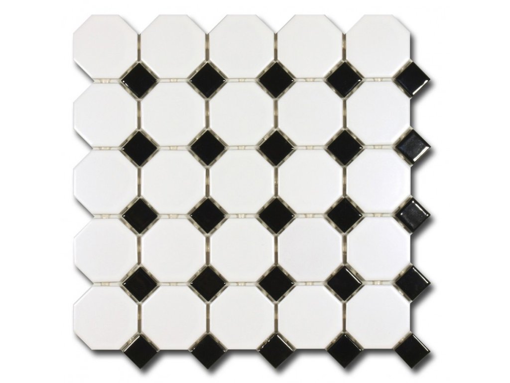 147835 24426 mozaika keramicka el casa octagon black and white 29 5 x 29 5 cm 1