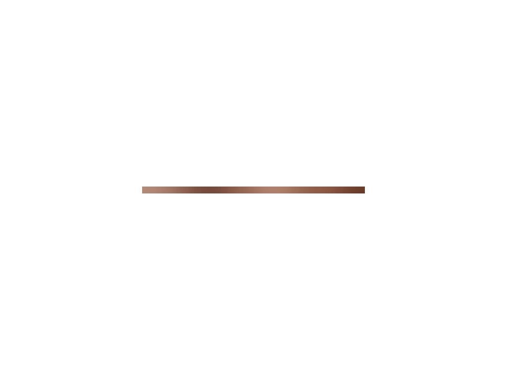 Listela Arté Steel Copper 2 lesk 2x75