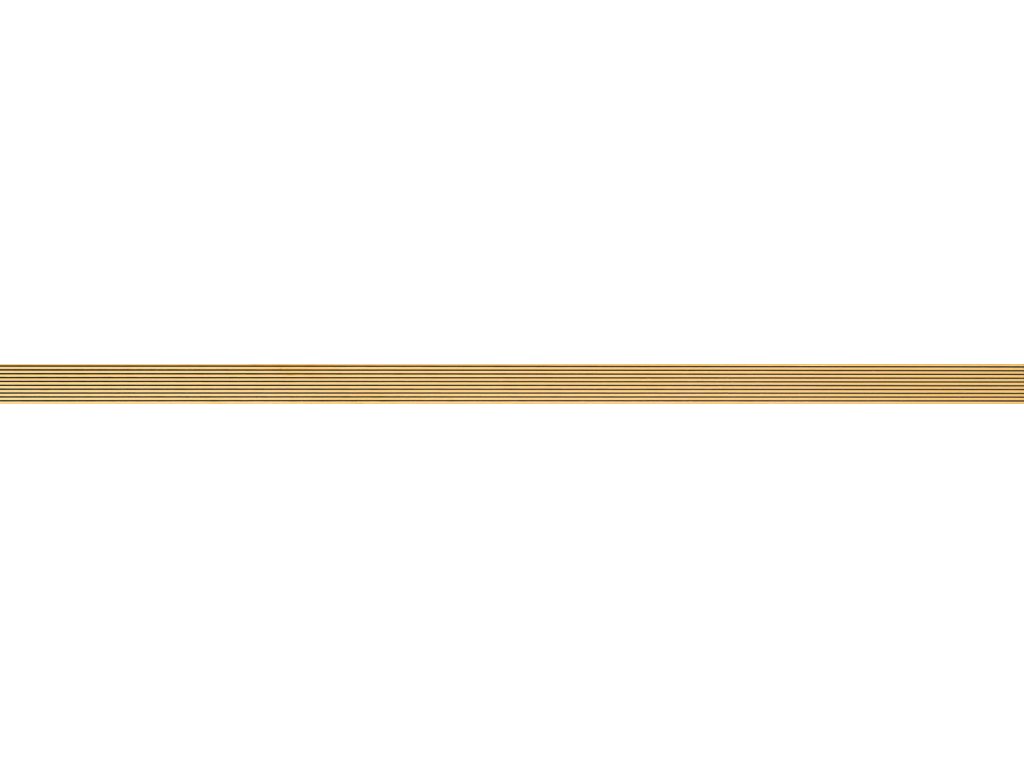 Listela Arté Dorado gold lesk rektifikovaná 2x75