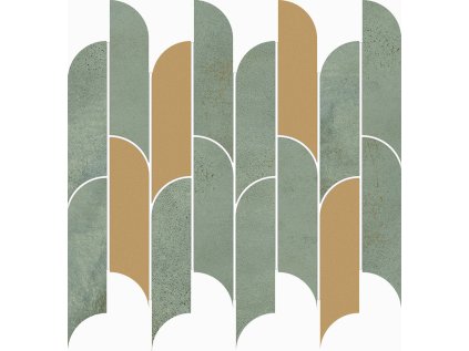 Mozaika Tubadzin Tissue green pololesk 27x30