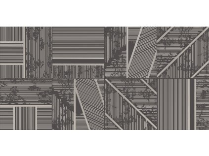 Dekor Tubadzin Duo graphite A pololesk rektifikovaný 30x60