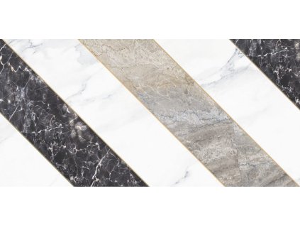 Dekor Tubadzin Ferro stripes B lesk rektifikovaný 30x60