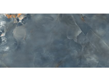 Dlažba Tubadzin Aquamarine navy lesk rektifikovaná 60x120