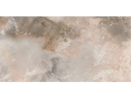 Dlažba Tubadzin Onice Rosa lesk rektifikovaná 120x275