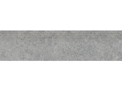 Schodovka Tubadzin Zimba light grey struktura mat rektifikovaná 30x120