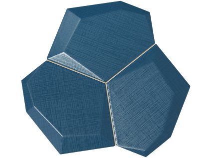 Mozaika Tubadzin Satini blue mat rektifikovaná 19x21