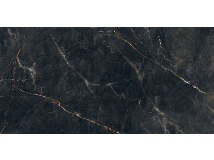 Dlažba Tubadzin Shinestone black lesk rektifikovaná 120x275