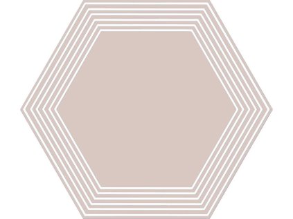 Dekor Tubadzin Cielo e Terra polvere geometry 2 mat rektifikovaný 19x22