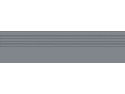 Schodovka Tubadzin Cielo e Terra grafite mat rektifikovaná 30x120