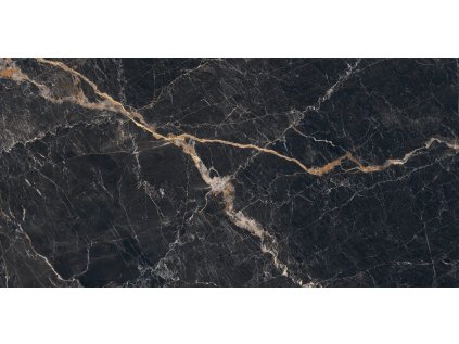 Dlažba Tubadzin Veneto black struktura mat rektifikovaná 60x120