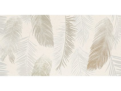 Obklad Arté Blanca leaves pololesk rektifikovaný 60x120