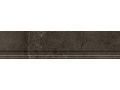 Schodovka Tubadzin Grand Cave brown mat rektifikovaná 30x120