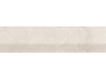 Schodovka Tubadzin Grand Cave ivory mat rektifikovaná 30x120