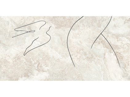 Dekor Tubadzin Teri Soft Line A struktura pololesk rektifikovaný 60x120