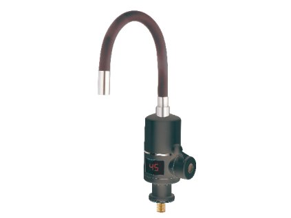 Baterie s elektrickým ohřevem vody a flexi výtokem ELW06-EF-2BLACK
