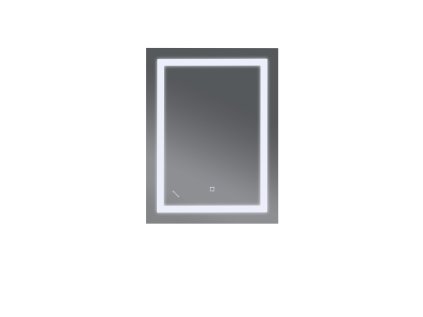 Koupelnové zrcadlo s LED osvětlením, protizamlžovací funkcí a regulací jasu MR08-80×60-REVERSE Tall