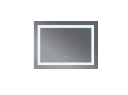 Koupelnové zrcadlo s LED osvětlením, protizamlžovací funkcí a regulací jasu, MR12-80×60-REVERSE Warm