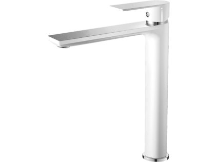 Umyvadlová baterie MIXXUS PREMIUM ALEX 001 HIGH (NUT) WHITE-CHROME, bílý-chrom