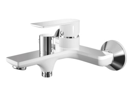 Vanová baterie MIXXUS PREMIUM ALEX 009 (EURO) WHITE-CHROME, bílý-chrom